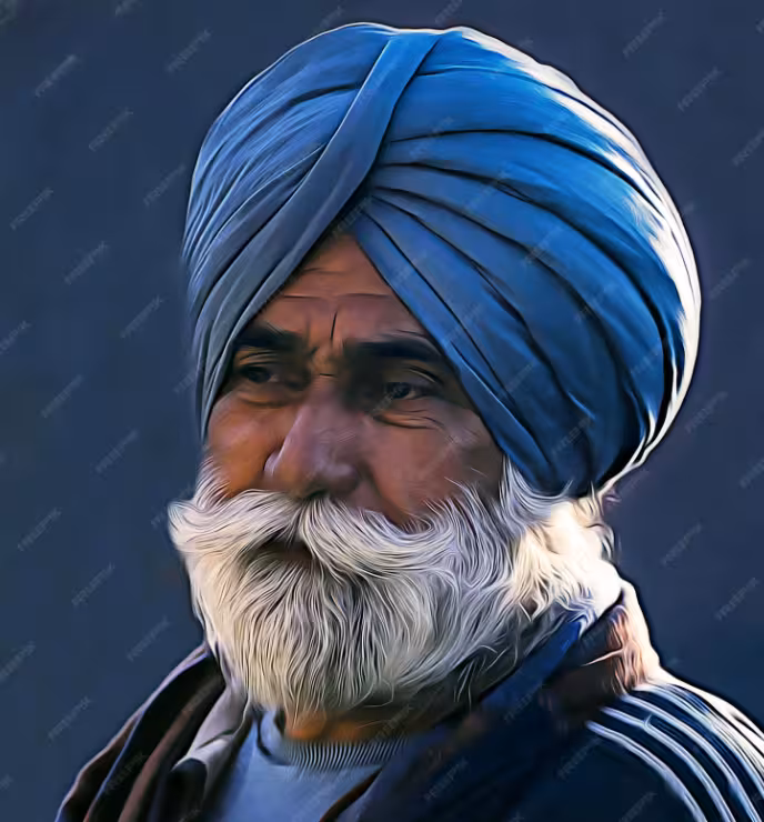 Sikh with turban