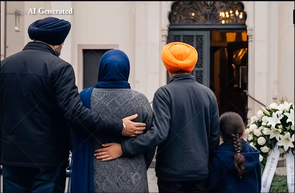 Sikhs in Germany 6 AI generated German Sikh Family