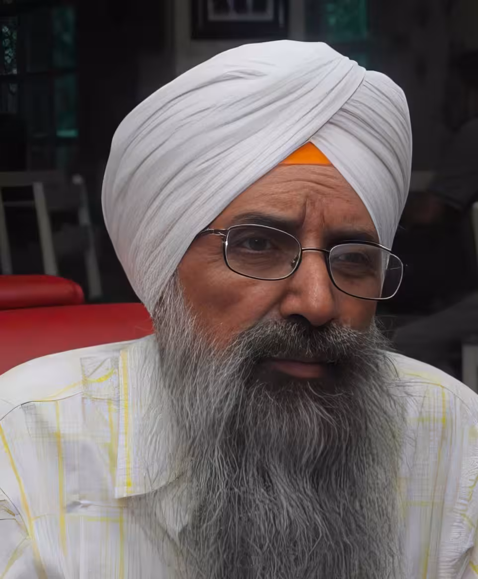 Veteran activist Ranjit Singh, France.