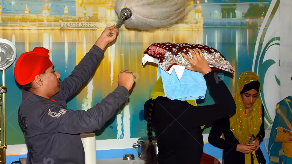 Sikhs in Germany 3 female Sikh youngster did the final Ardaas