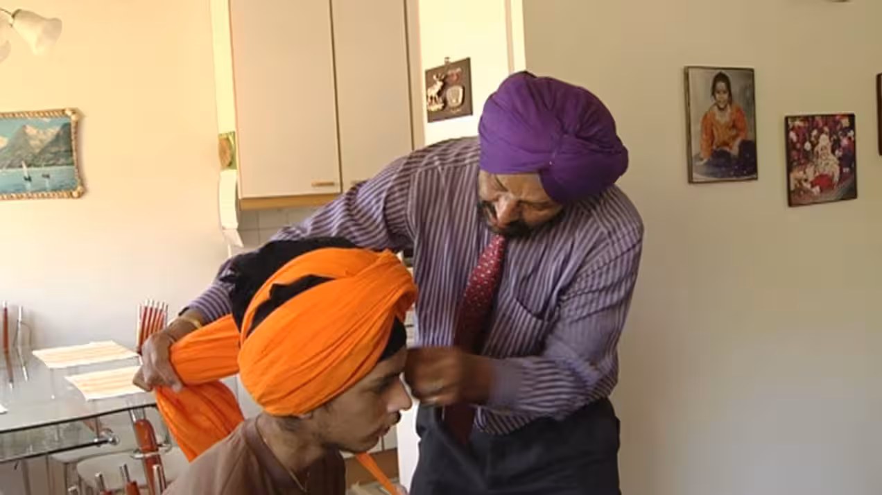 Sukhdarshan Singh Gill and his son,Source-Image- Yle Images