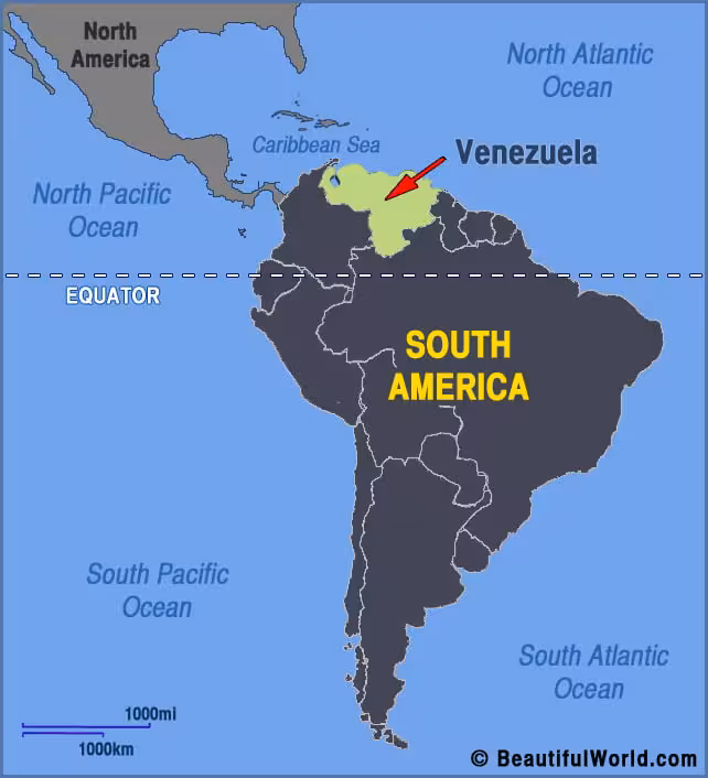 Venezuela-South-America-map