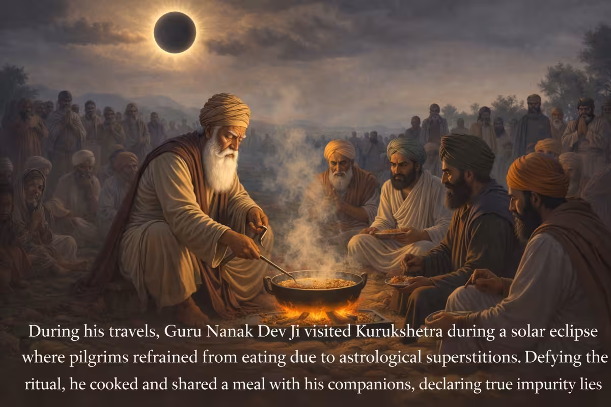 Solar eclipse at Kurukshetra